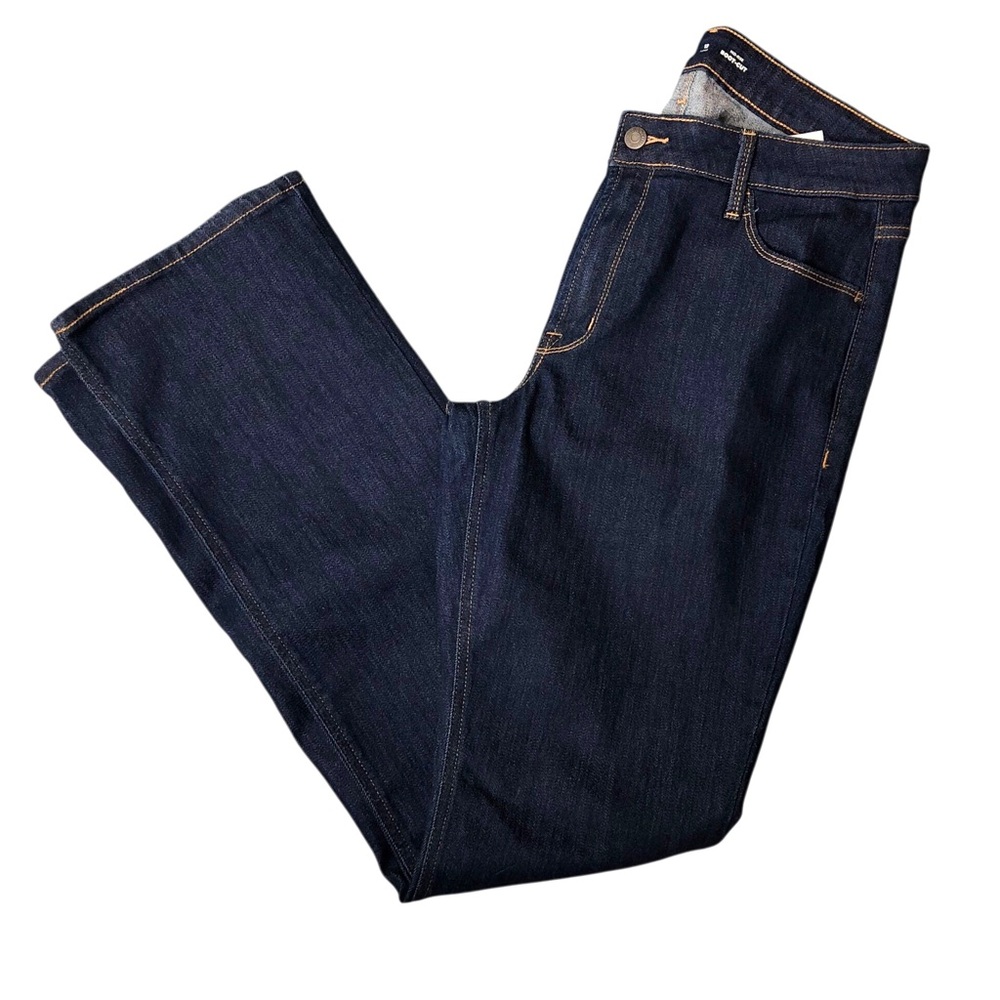 Old Navy Mid-Rise Boot cut Jeans Dark Wash Women Sz 12 Long Stretch
